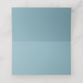 Carte De Placement Turquoise Bar Mitzvah Silver Tallit Script Modern  (Intérieur déplié)