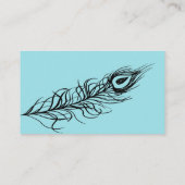Carte De Placement Turquoise Shake your Tail Feathers Place Card (Dos)