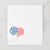 Carte De Placement Twins Baby Shower Party (Extérieur déplié)