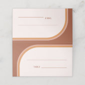 Carte De Placement Typographie d'arche en terre cuite moderne (Extérieur déplié)