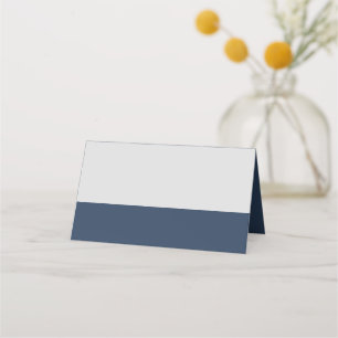Carte De Placement Typographie minimaliste moderne bleu marine gris