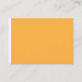 Carte De Placement un arrière - plan jaune avec un (Devant)