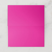 Carte De Placement un arrière - plan rose avec un (Extérieur déplié)