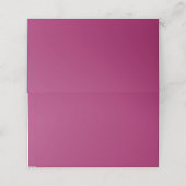 Carte De Placement un arrière - plan rose avec un blanc (Extérieur déplié)