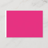 Carte De Placement un arrière - plan rose avec un noir (Devant)