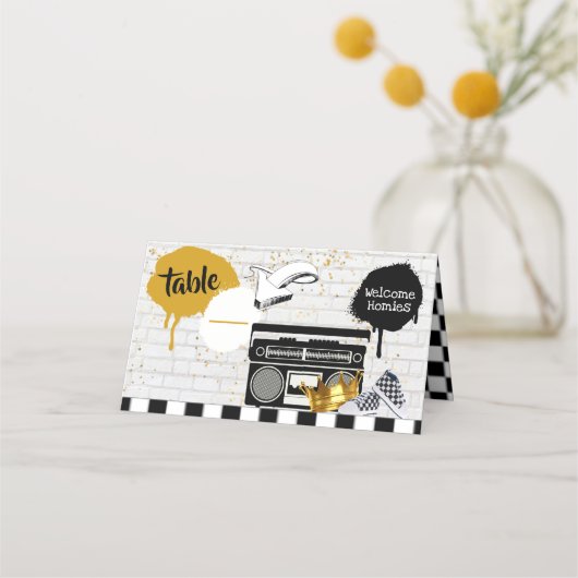 Carte De Placement Un célèbre| Hip hop rétrograde 1er anniversaire Ph (Devant)