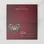 Carte De Placement Un coeur gothique étonnant (Extérieur déplié)