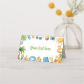 Carte De Placement Un Dans Le Soleil Anniversaire Fête D'Été Nourritu (Devant)