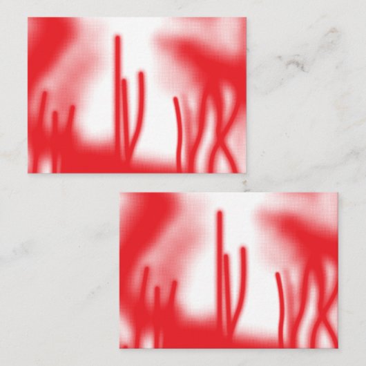 Carte De Placement Un design graphique avec sha rouge et orange audac (Devant / Derrière)