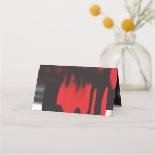 Carte De Placement Un design graphique rouge avec un habillage géomét