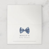 Carte De Placement Un Petit Homme Est En Chemin De Baby shower (Extérieur déplié)