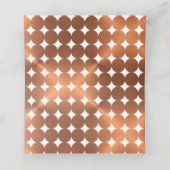 Carte De Placement Un regard en cuivre Donner Merci Thanksgiving scri (Intérieur déplié)