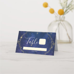 Carte De Placement Une Nuit Parmi Les Étoiles Cieux Célestes Mariage
