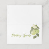 Carte De Placement Une petite poire douce (Extérieur déplié)