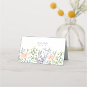 Carte De Placement Une végétation fleurie moderne et simple Réception (Dos)