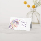 Carte De Placement Unicorne magique (Devant)