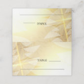 Carte De Placement Vacances de Noël Or moderne Stars Pine Trees (Extérieur déplié)