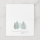 Carte De Placement Vacances d'hiver (Extérieur déplié)