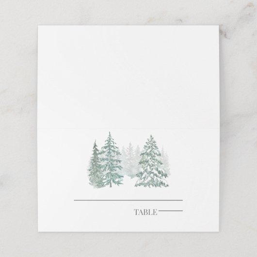 Carte De Placement Vacances d'hiver (Extérieur déplié)