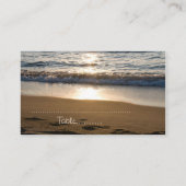 Carte De Placement Vague au coucher du soleil Mariage Place de réglag (Dos)