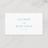 Carte De Placement Vague Bleue Tranquille (Dos)