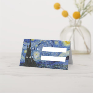 Carte De Placement Van Gogh Starry Mariage de nuit