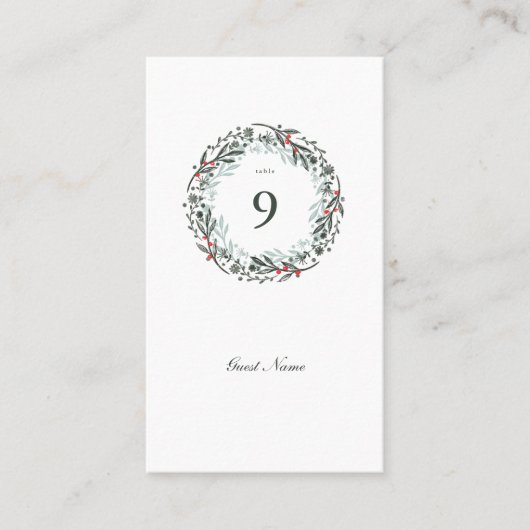 Carte De Placement Végétation d'hiver Jour botanique de l'invité (Devant)