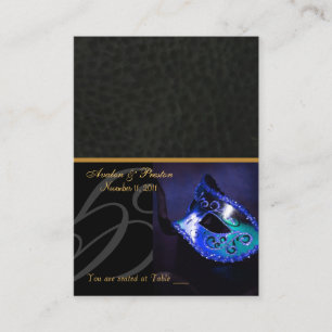 Carte De Placement Venise Mascarade Mascarade Mascarade Plaque bleue