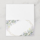 Carte De Placement Verdure Eucalyptus Géométrique Violet (Extérieur déplié)