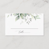 Carte De Placement Verdure, feuilles d'eucalyptus, Boho, douche de ma (Devant)