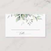 Carte De Placement Verdure, Feuilles d'Eucalyptus, Mariage botanique (Devant)