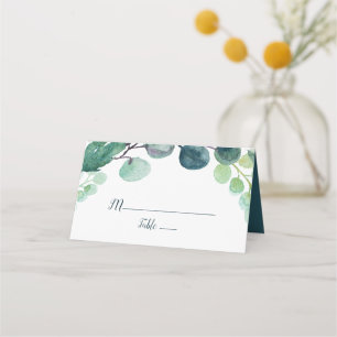 Carte De Placement Verdure luxuriante et Mariage d'eucalyptus