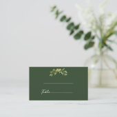 Carte De Placement Vert olive moderne (Debout devant)