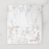 Carte De Placement Vert or roux Dusty rose floral (Extérieur déplié)