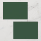 Carte De Placement Vert Pin (Devant / Derrière)