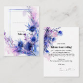 Carte De Placement Verticale, 💙 à 2 côtés (Devant / Derrière)