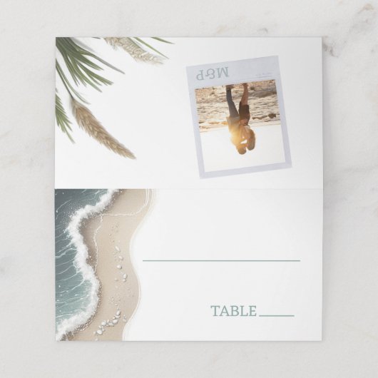 Carte De Placement Vibe de plage (Extérieur déplié)