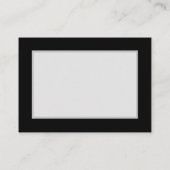 Carte De Placement Vibrant infinity with rainbow butterfly on black (Dos)