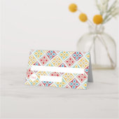 Carte De Placement Vibrant Motif carrelage marocain (Devant)