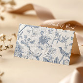 Carte De Placement VICTORIA Blue Frech Garden Carte de lieu pliée