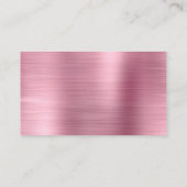 Carte De Placement Vide à huile métallique rose (Dos)