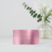 Carte De Placement Vide à huile métallique rose (Debout devant)