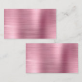 Carte De Placement Vide à huile métallique rose (Devant / Derrière)
