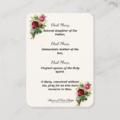 Carte De Placement Vierge Marie Saint-Esprit Catholique Prière Jésus (Dos)