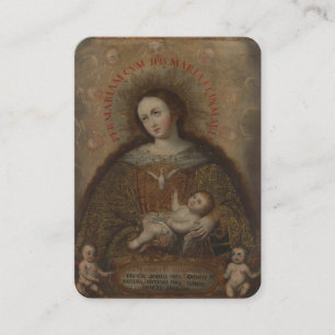 Carte De Placement Vierge Marie Saint-Esprit Catholique Prière Jésus