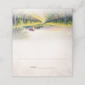 Carte De Placement Vignoble romantique Mariage rustique (Extérieur déplié)