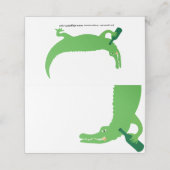 Carte De Placement Vin Alligator (Extérieur déplié)