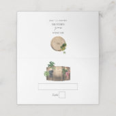Carte De Placement Vin rustique Barrel Vignoble Mariage (Extérieur déplié)