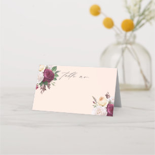 Carte De Placement Vintages fleurs fleuris mariage carte place