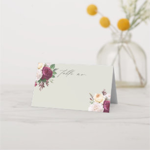 Carte De Placement Vintages fleurs fleuris mariage carte place